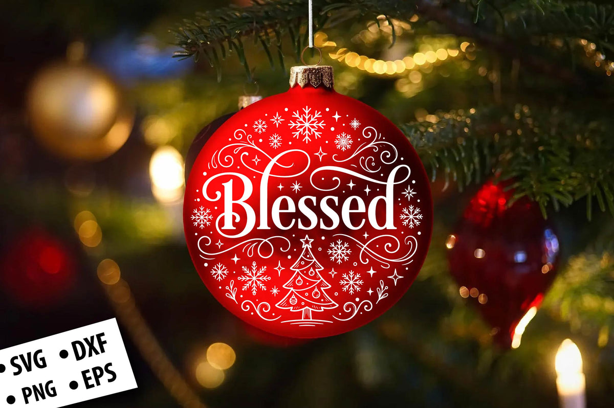 Laser Cut Christmas Ornament SVG