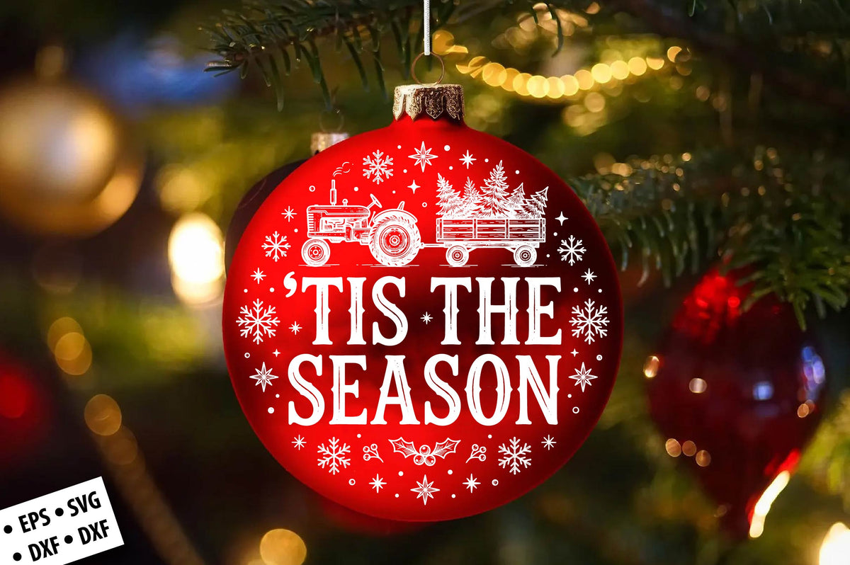 Tis the Season Christmas SVG Laser Cut