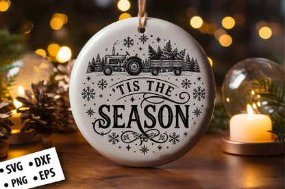 Laser Cut Christmas Ornament SVG