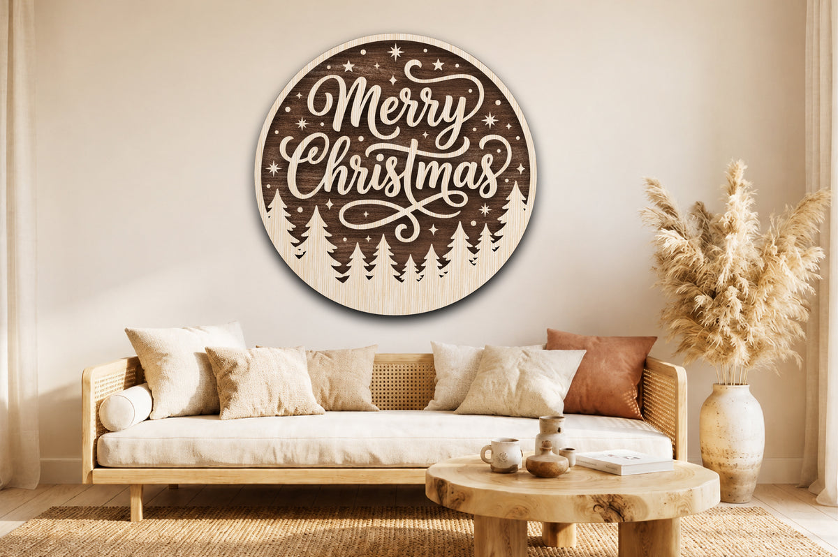Christmas Santa Sleigh Winter Village SVG