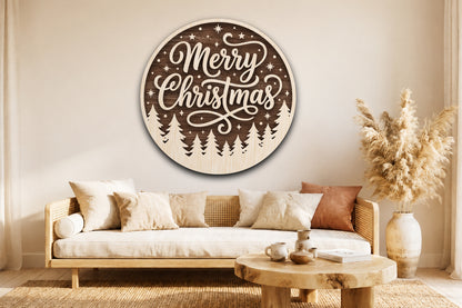 Christmas Santa Sleigh Winter Village SVG