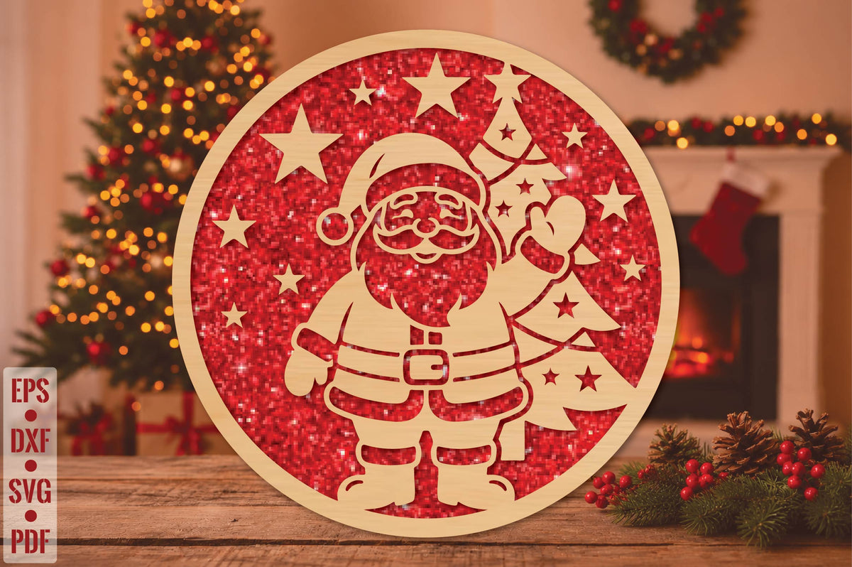 Santa Claus Laser Cut SVG