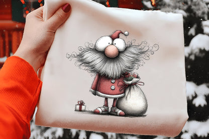Christmas Santa Clipart PNG Bundle | Cute Watercolor Santa Claus Clipart | Festive Holiday Santa PNG