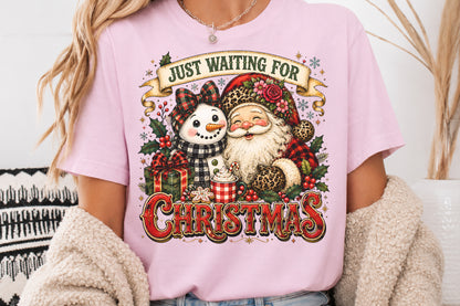 Christmas Santa and Snowman PNG Cute Holiday Design