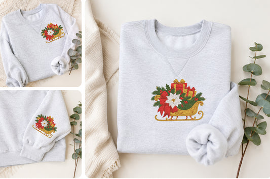 Christmas Sleigh Embroidery