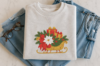 Christmas Sleigh Embroidery