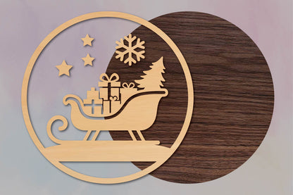 Christmas Sleigh Gifts SVG