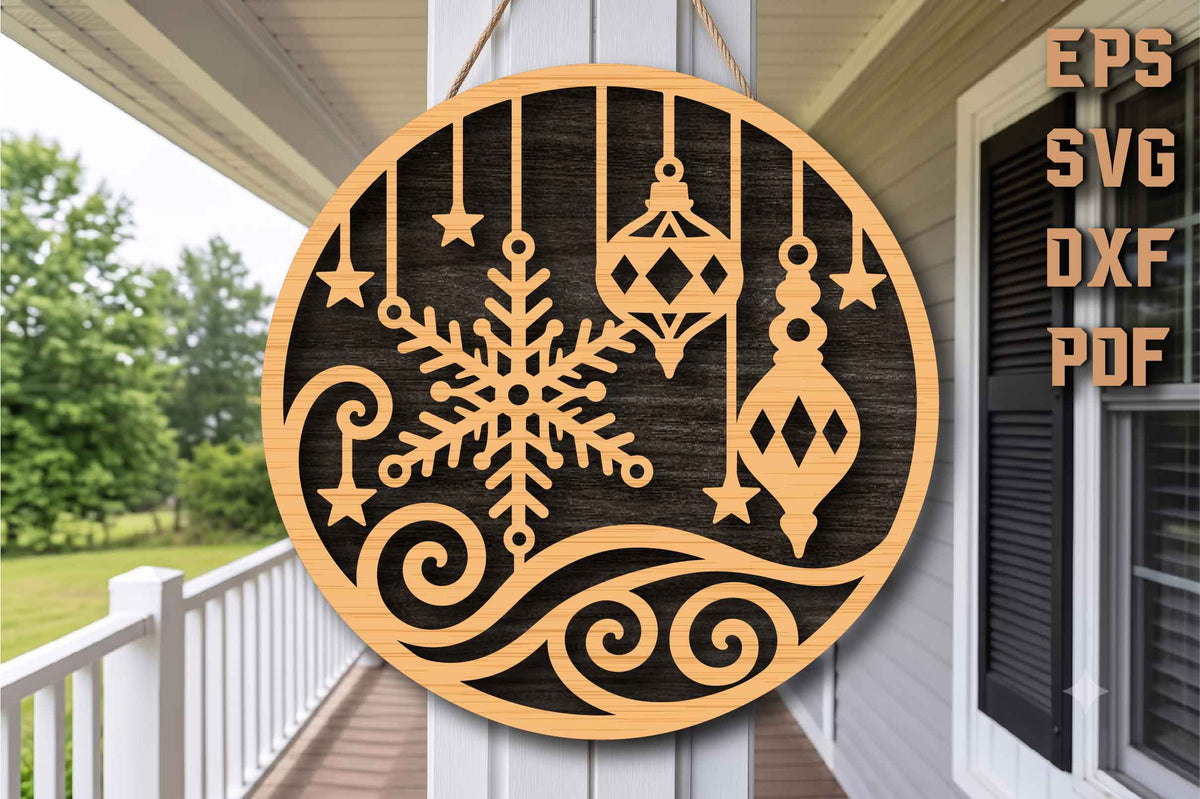Christmas Snowflake Ornament SVG