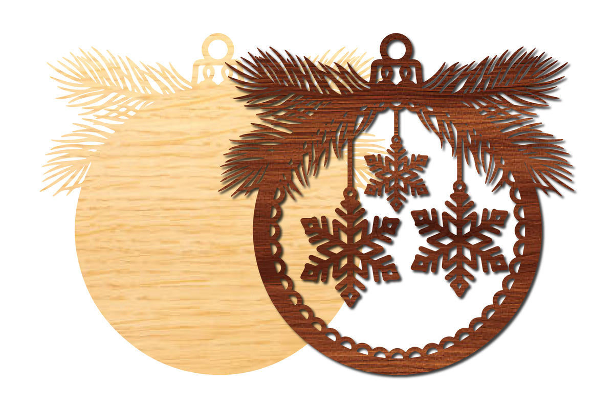 Christmas Snowflake Ornament SVG