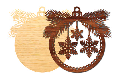 Christmas Snowflake Ornament SVG