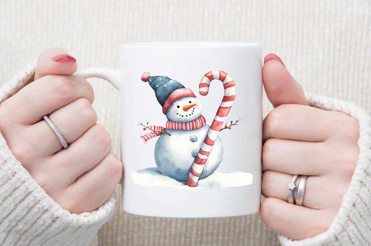 Christmas Snowman Clipart PNG Bundle Commercial Use