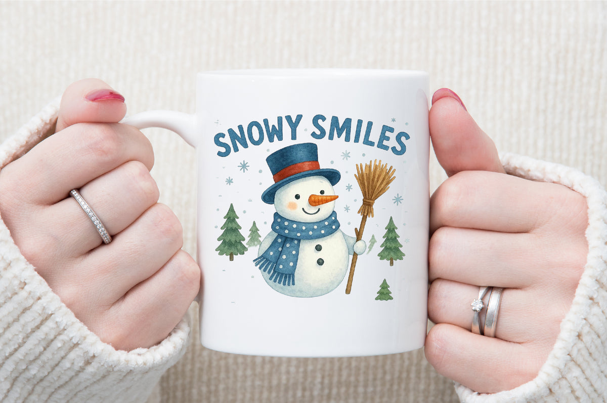 Christmas Snowy Smiles Snowman PNG