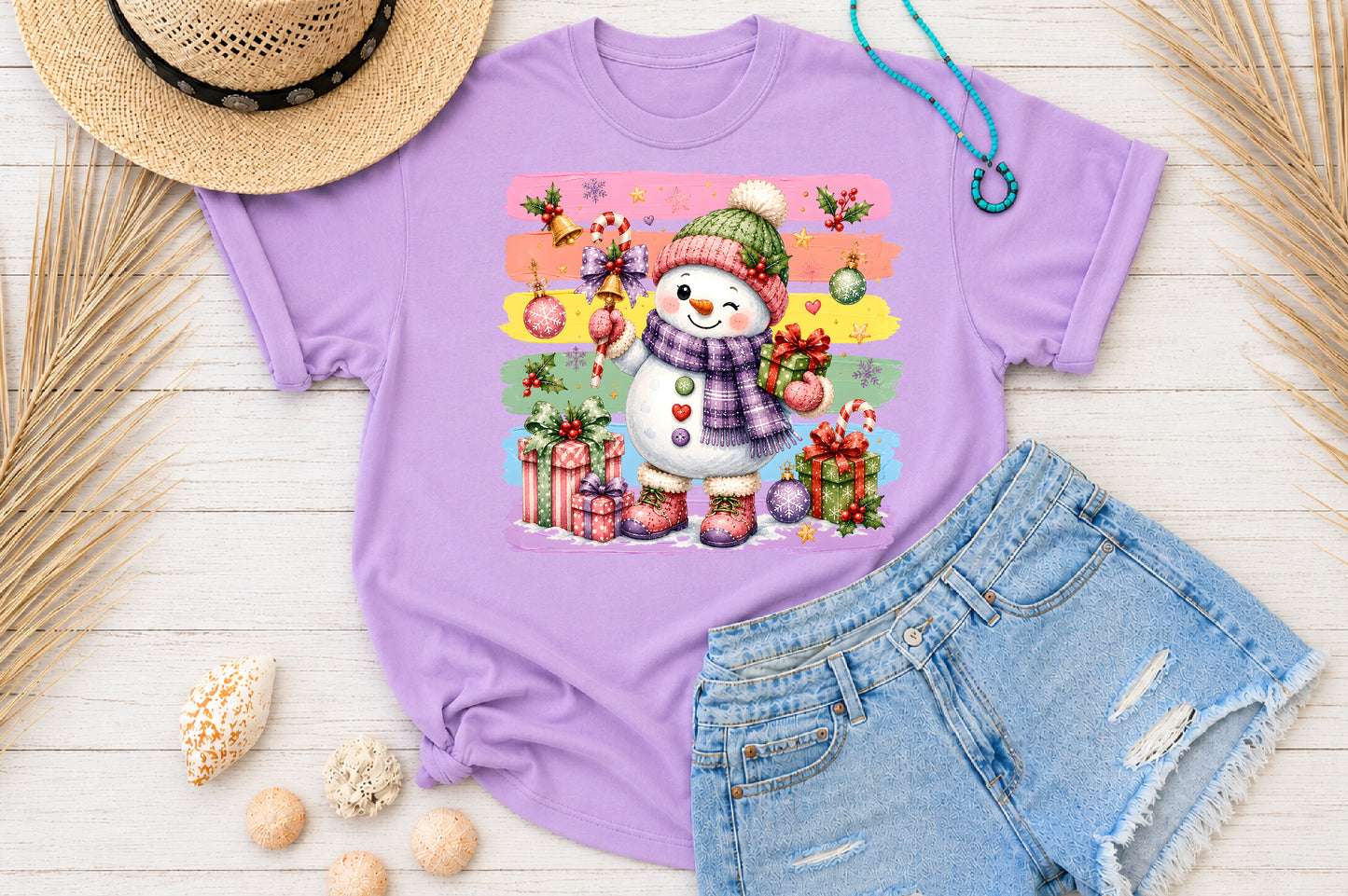 Cute Gingerbread Girl Christmas PNG Santa Snowman Tree Sublimation Bundle