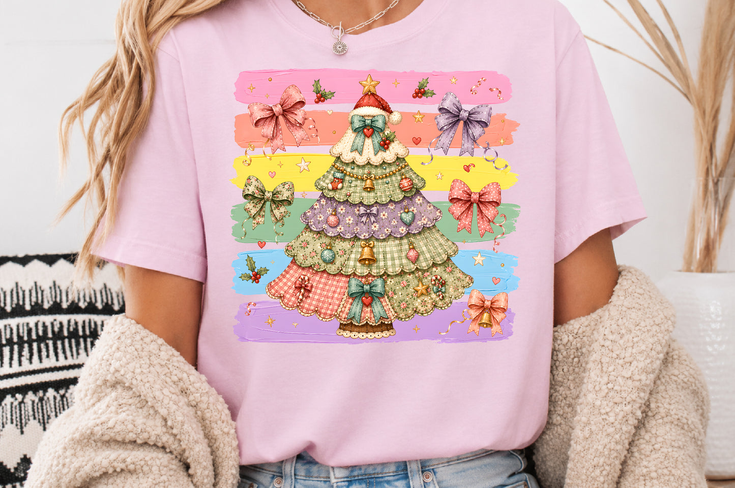 Cute Gingerbread Girl Christmas PNG Santa Snowman Tree Sublimation Bundle