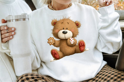 Christmas Teddy Bear Clipart PNG Bundle Commercial Use
