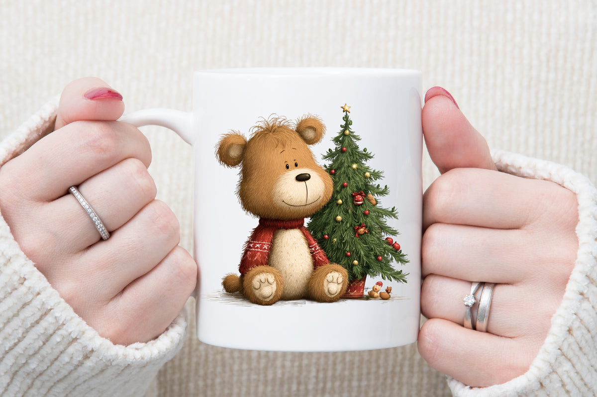 Christmas Teddy Bear Clipart PNG Bundle Commercial Use