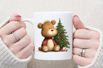 Christmas Teddy Bear Clipart PNG Bundle Commercial Use