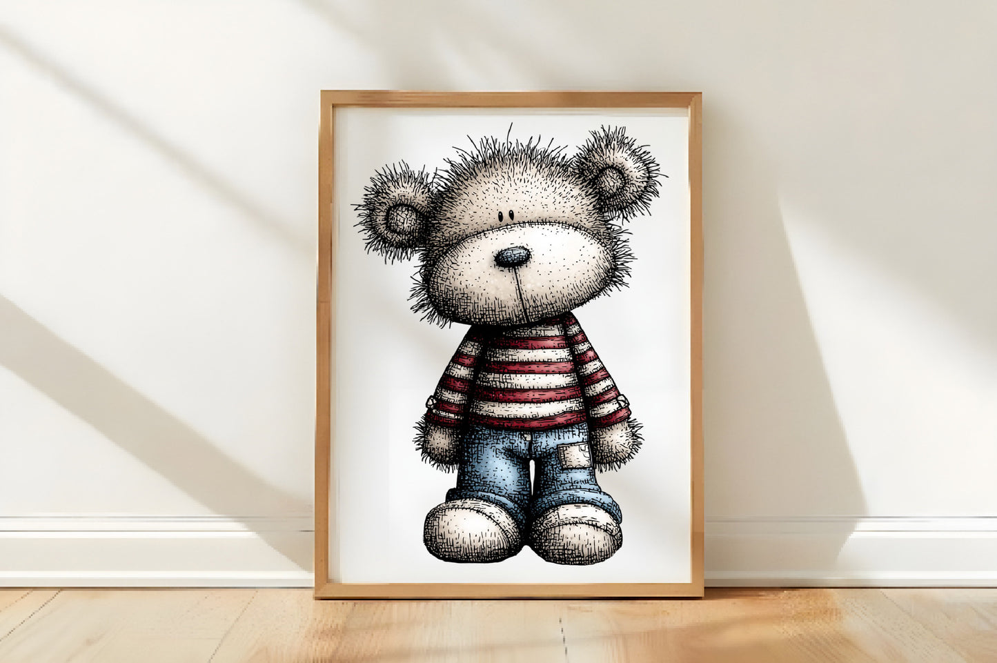 Christmas Teddy Bear Clipart PNG Bundle | Cute Watercolor Holiday Teddy Bear Clipart