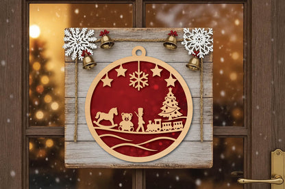 Christmas Toy Ornament Laser Cut SVG
