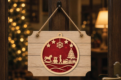 Christmas Toy Ornament Laser Cut SVG