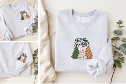 Tis The Season Christmas Tree Embroidery