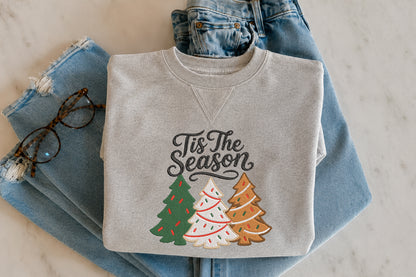 Tis The Season Christmas Tree Embroidery