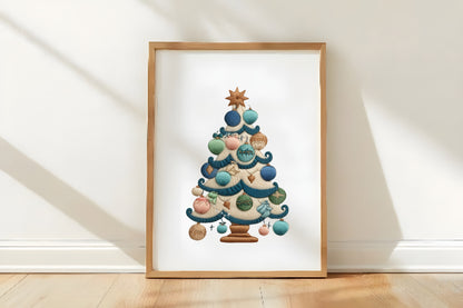 Christmas Tree Clipart PNG Bundle | Cute Watercolor Holiday Christmas Tree Clipart | Festive Winter Tree PNG
