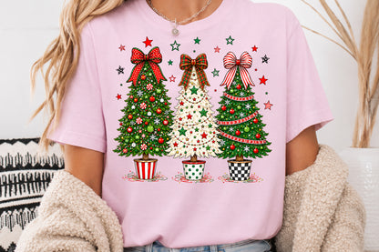 Christmas Tree PNG Bundle, Festive Holiday Sublimation Designs