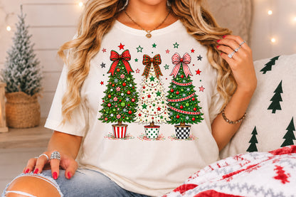 Christmas Tree PNG Bundle, Festive Holiday Sublimation Designs