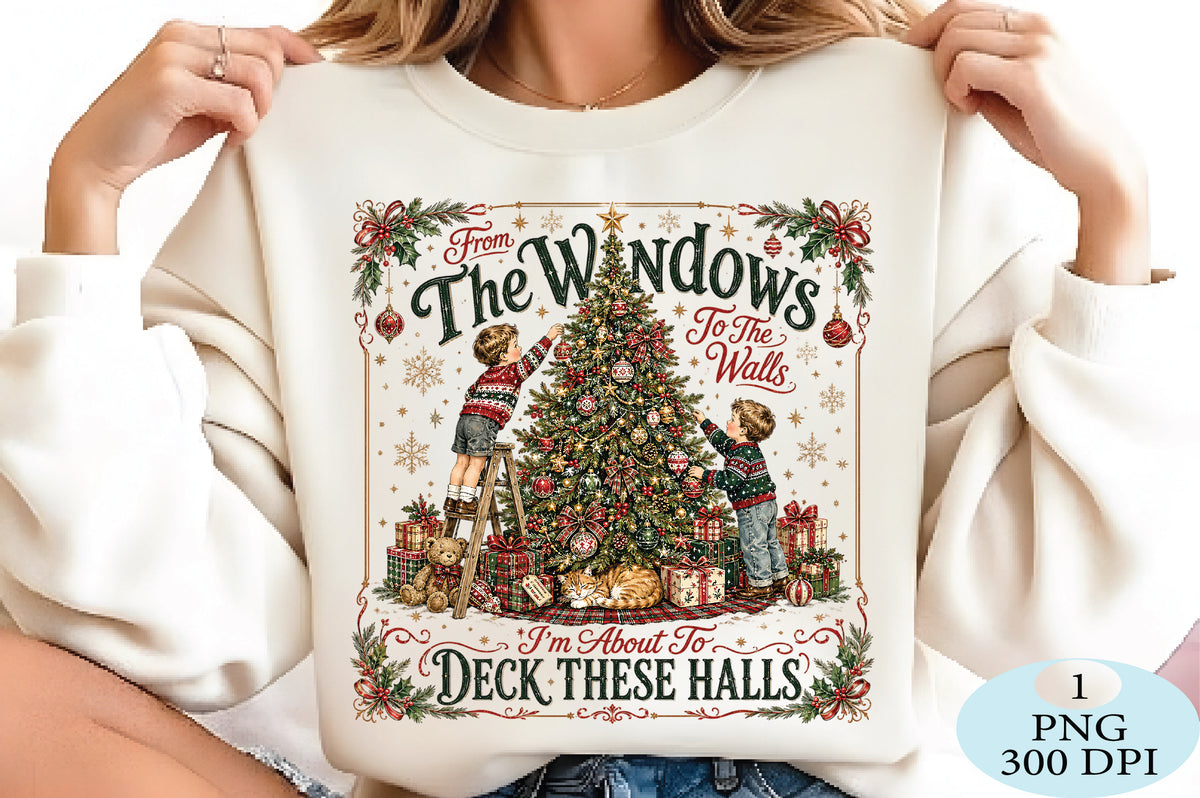 Christmas Tree Decorating Kids PNG