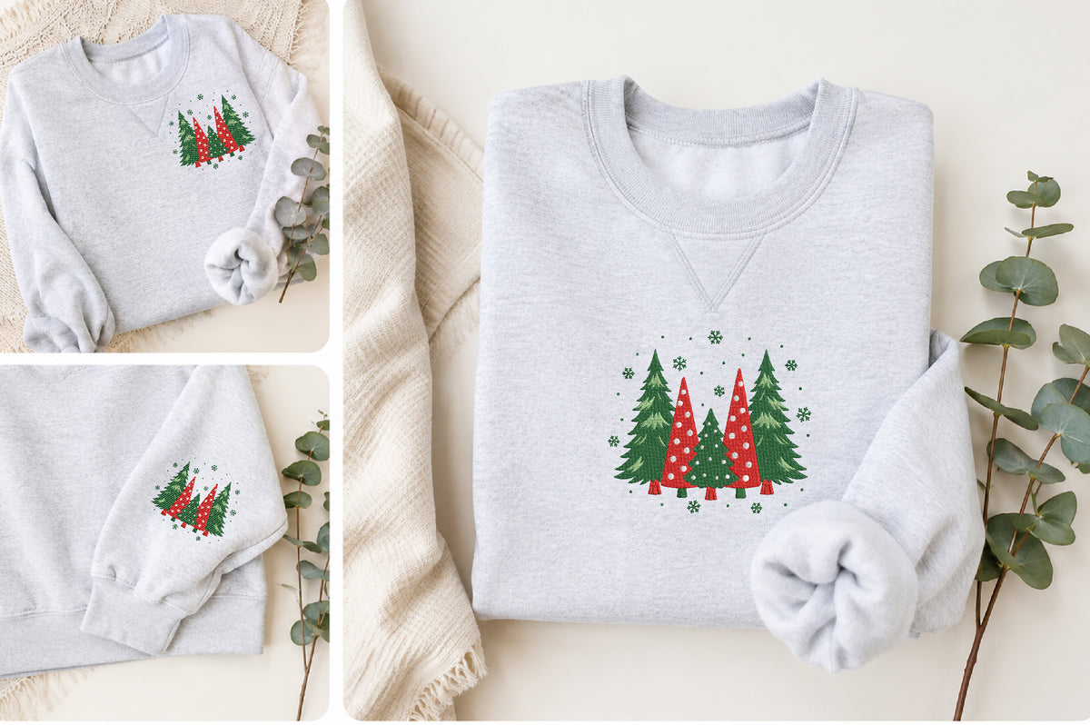 Christmas Tree Embroidery Design
