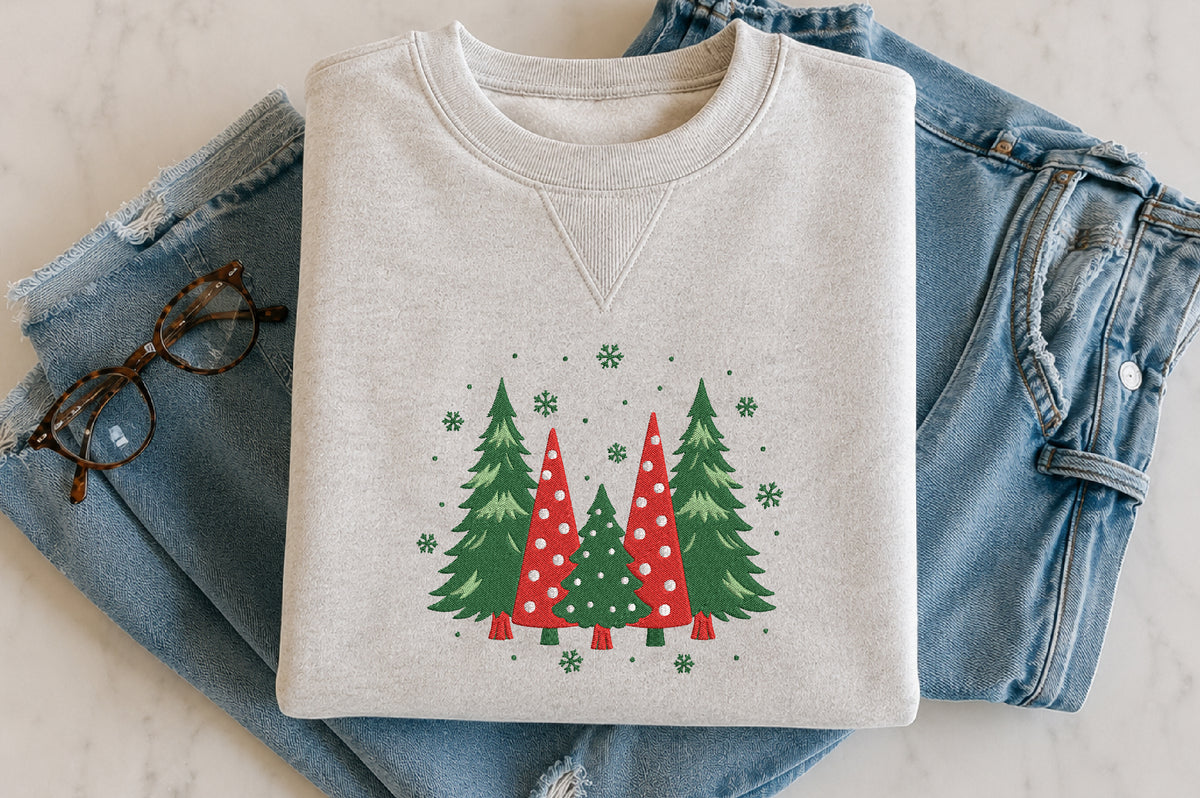 Christmas Tree Embroidery Design