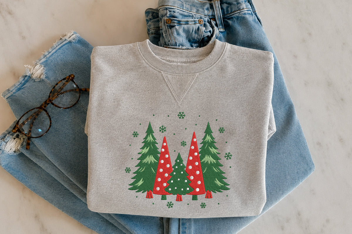 Christmas Tree Embroidery Design