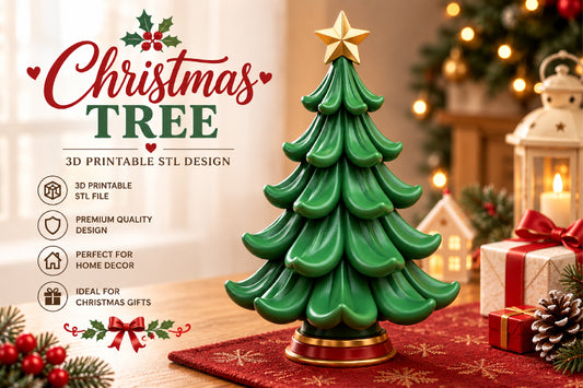 Christmas Tree Figurine 3D STL File