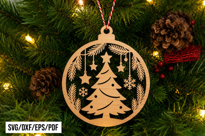 Christmas Tree Ornament SVG Bundle