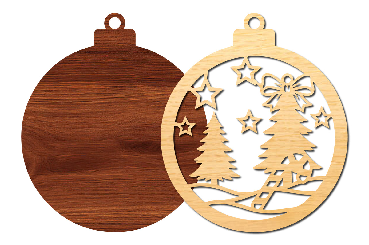 Christmas Tree Ornament Laser Cut SVG