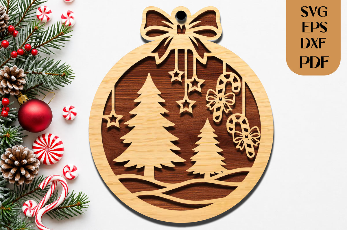 Christmas Tree Ornament SVG