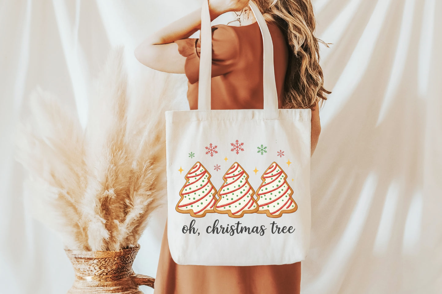 Oh Christmas Tree PNG Christmas Cookie Tree Sublimation Design