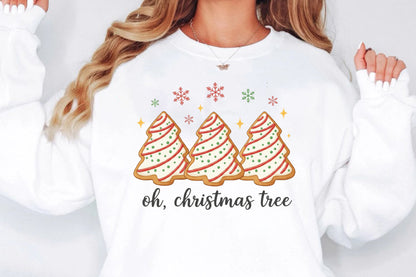 Oh Christmas Tree PNG Christmas Cookie Tree Sublimation Design