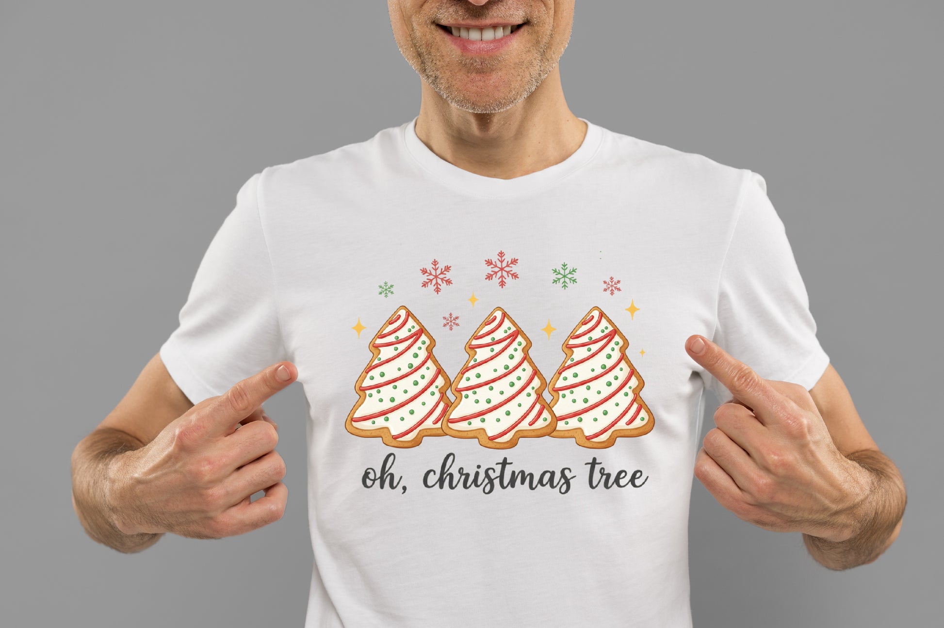 Oh Christmas Tree PNG Christmas Cookie Tree Sublimation Design