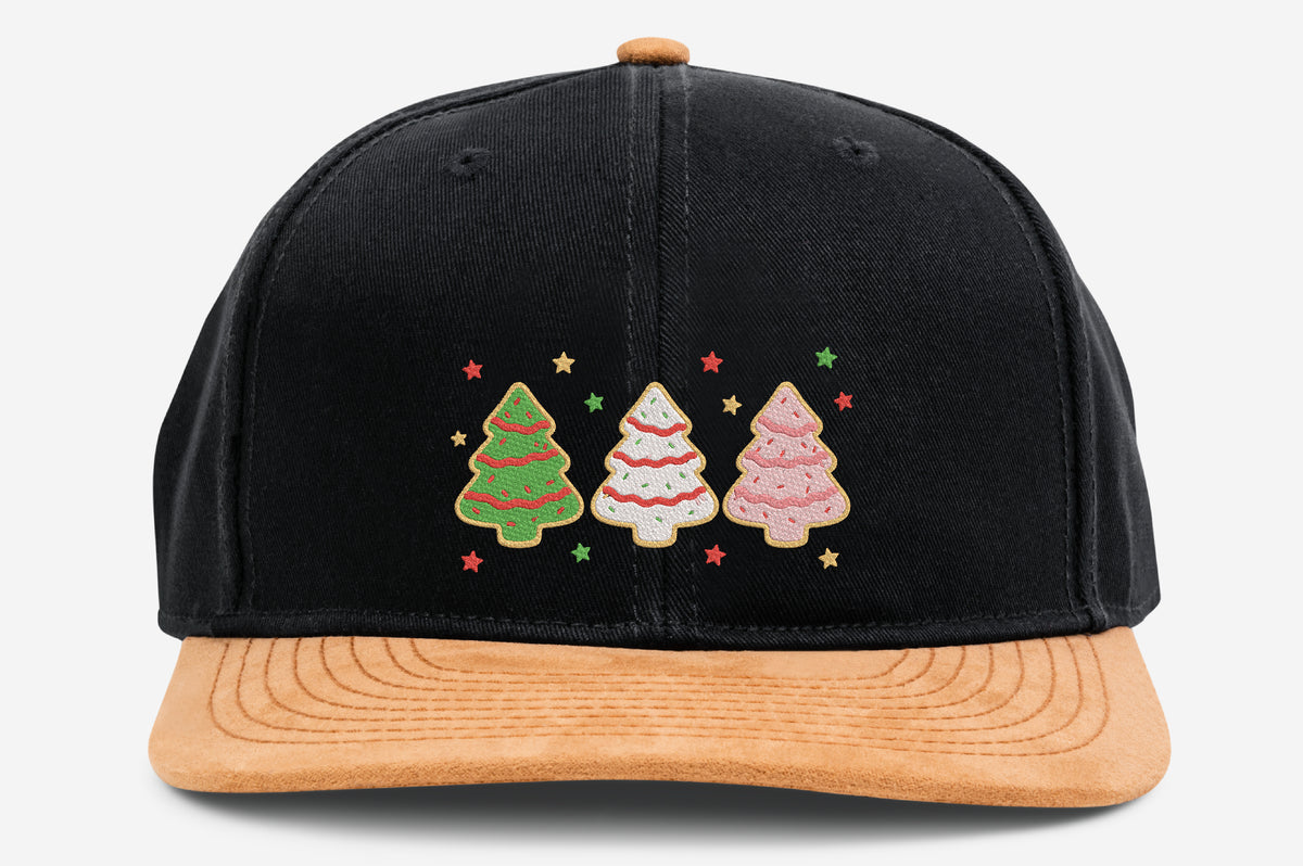 Christmas Trees Embroidery Design – Cute Christmas Trees Machine Embroidery Pattern, Festive Holiday & Winter Embroidery Design