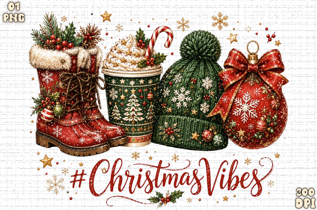 Christmas Vibes PNG