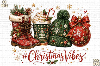 Christmas Vibes PNG