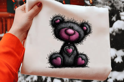 Christmas Whimsical Bear Clipart PNG