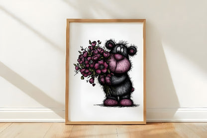 Christmas Whimsical Bear Clipart PNG