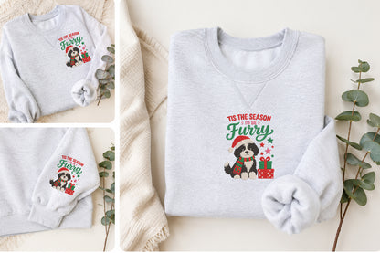 Christmas Dog Embroidery Design