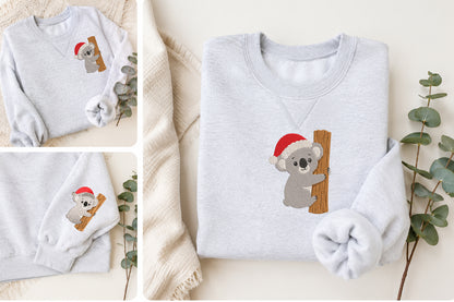 Christmas Koala Embroidery Design