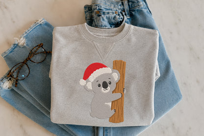 Christmas Koala Embroidery Design