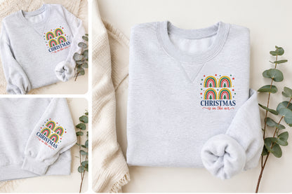 Christmas Rainbow Embroidery Design