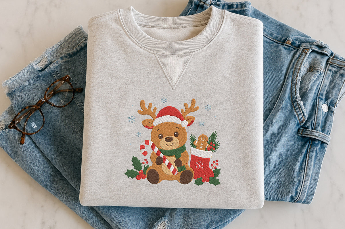 Christmas Reindeer Embroidery
